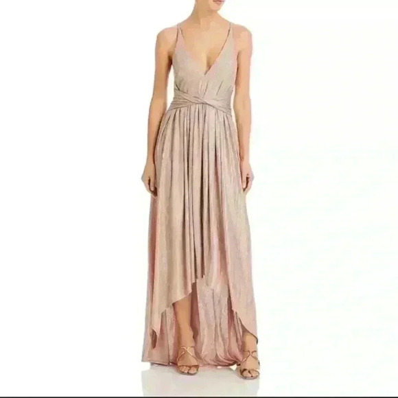 Ramy Brook Womens Tabitha Twist Front Maxi Evening Dress Gown - Picture 1 of 14